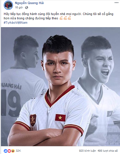 Cầu thủ đội tuyển Việt Nam đồng loạt đổi avatar Facebook khoe áo mới - Ảnh 3.