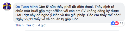 Sinh viên đang đăng ký tín chỉ thì web sập và cách xử lý của thầy hiệu trưởng được dân mạng tấm tắc khen ngợi - Ảnh 6.