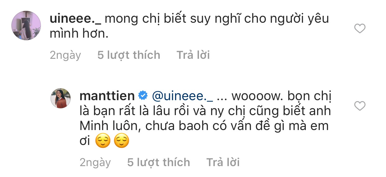 Được khuyên mong chị nghĩ cho người yêu khi chụp ảnh với trai lạ và đây là cách Mẫn Tiên trả lời - Ảnh 3. Được khuyên mong chị nghĩ cho người yêu khi chụp ảnh với trai lạ và đây là cách Mẫn Tiên trả lời - Ảnh 3.