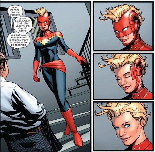 Hú hồn với thiết kế mũ bảo hiểm độc nhất vô nhị của “chị đại” Captain Marvel - Ảnh 3.