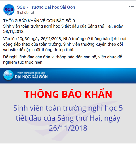 Cập nhật danh sách các trường Đại học, Cao đẳng cho sinh viên nghỉ học ngày 26/11 - Ảnh 7.