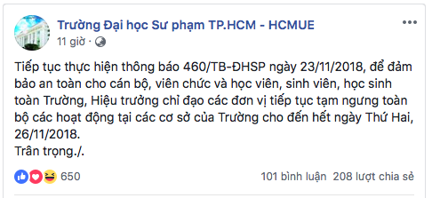 Cập nhật danh sách các trường Đại học, Cao đẳng cho sinh viên nghỉ học ngày 26/11 - Ảnh 8.