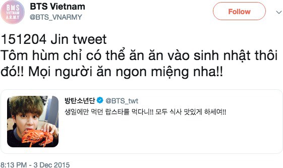 Xem những hình ảnh này mới thấy BTS Jin có tình yêu với tôm hùm sâu đậm thế nào - Ảnh 2.