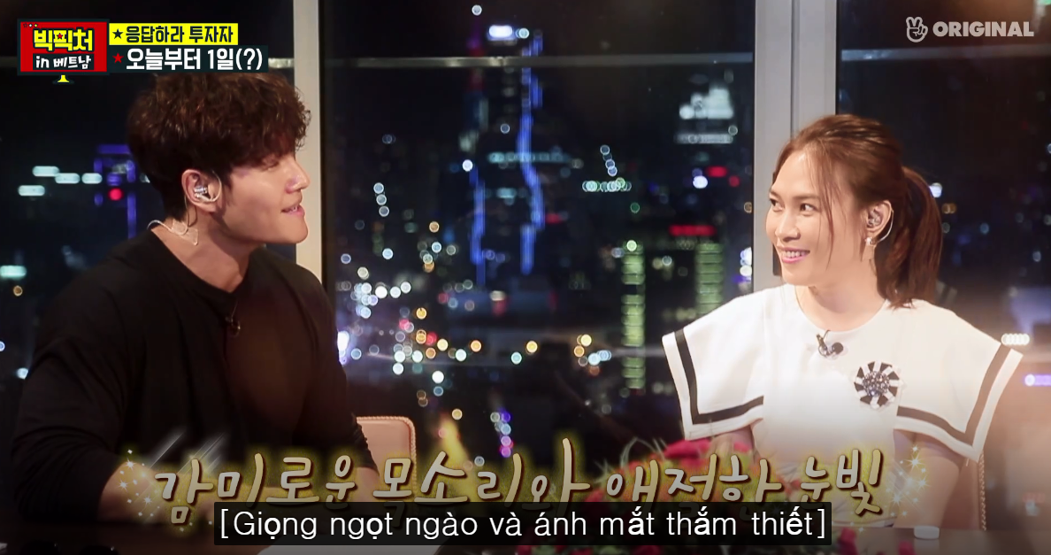 Clip: Mỹ Tâm ngượng ngùng khi được Kim Jong Kook nhìn vào mắt và hát - Ảnh 9. Clip: Mỹ Tâm ngượng ngùng khi được Kim Jong Kook nhìn vào mắt và hát - Ảnh 9.