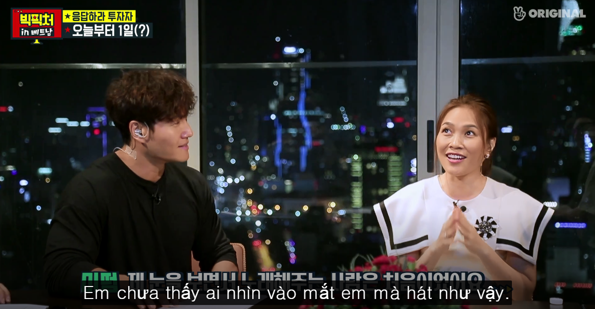 Clip: Mỹ Tâm ngượng ngùng khi được Kim Jong Kook nhìn vào mắt và hát - Ảnh 11. Clip: Mỹ Tâm ngượng ngùng khi được Kim Jong Kook nhìn vào mắt và hát - Ảnh 11.