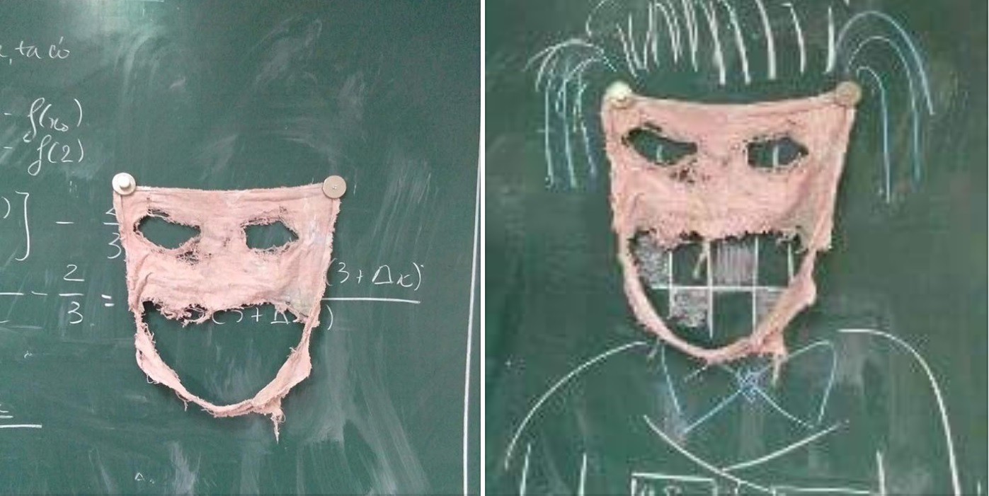 Giẻ lau bảng - vật c&oacute; sức sống m&atilde;nh liệt nhất ở lớp học, r&aacute;ch bươm đến hơi thở cuối c&ugrave;ng vẫn kh&ocirc;ng thay - Ảnh 8.