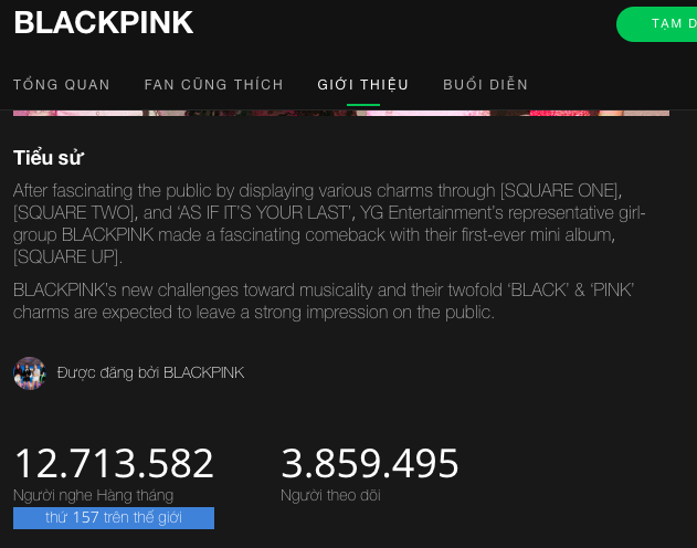 Chỉ sở hữu đúng 9 ca khúc nhưng BlackPink đã vượt mặt BTS ở hạng mục này trên Spotify - Ảnh 1.