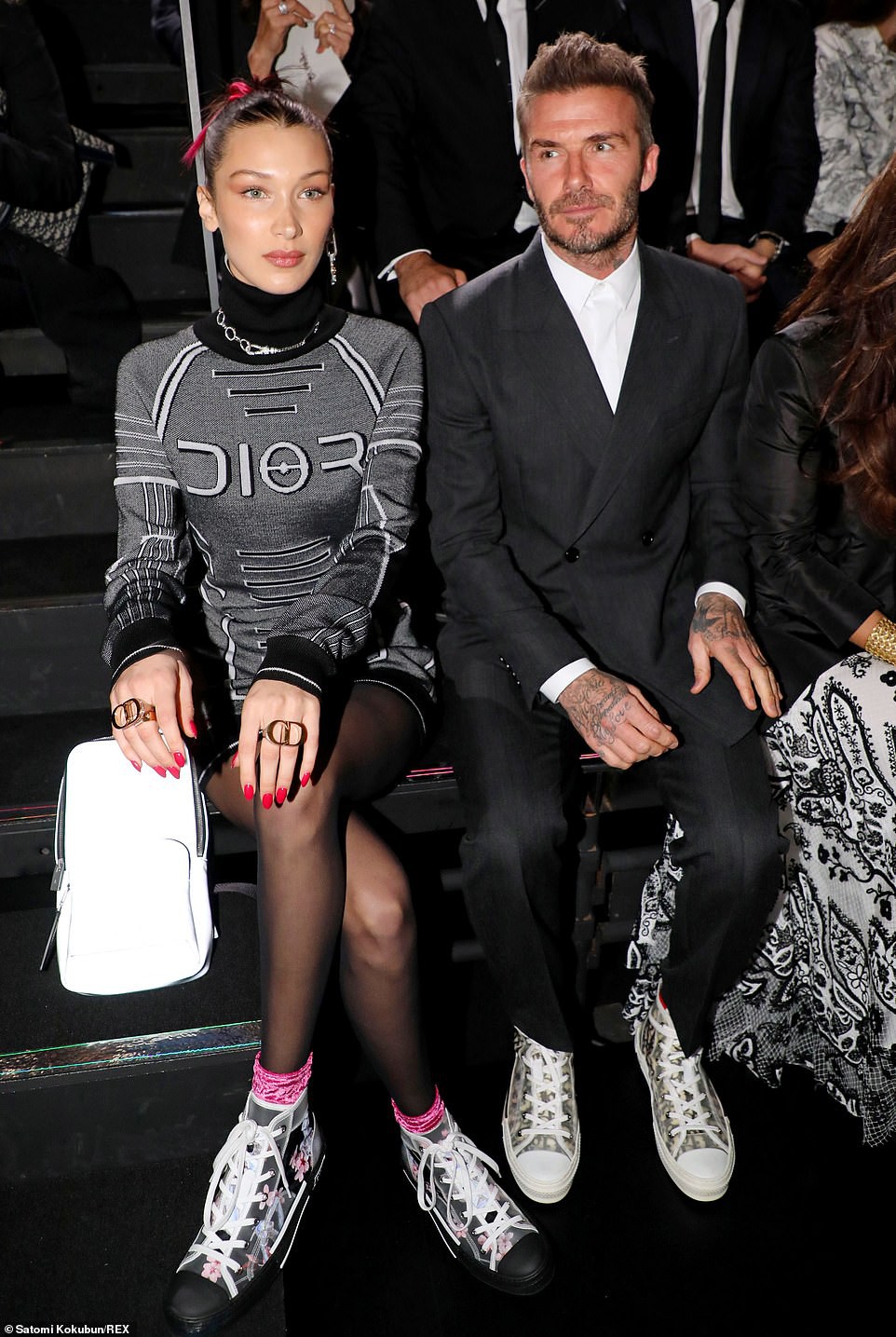 Ngồi cạnh Bella Hadid, David Beckham quyết không nhìn người đẹp lấy 1 lần để tránh Victoria ghen? - Ảnh 7.
