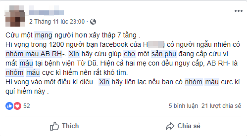 Bác sĩ Sài Gòn tìm người có nhóm máu hiếm gặp AB/Rh(-) cứu sản phụ băng huyết sau sinh - Ảnh 3.