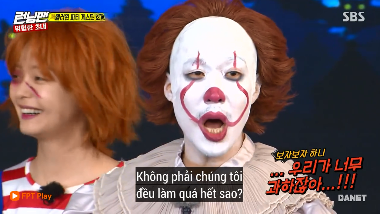 Nhọ như Running Man: Mất 2 tiếng hóa trang Halloween chỉ để quay mở màn còn bị chê lố - Ảnh 9. Nhọ như Running Man: Mất 2 tiếng hóa trang Halloween chỉ để quay mở màn còn bị chê lố - Ảnh 9.