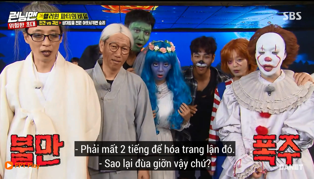 Nhọ như Running Man: Mất 2 tiếng hóa trang Halloween chỉ để quay mở màn còn bị chê lố - Ảnh 12. Nhọ như Running Man: Mất 2 tiếng hóa trang Halloween chỉ để quay mở màn còn bị chê lố - Ảnh 12.
