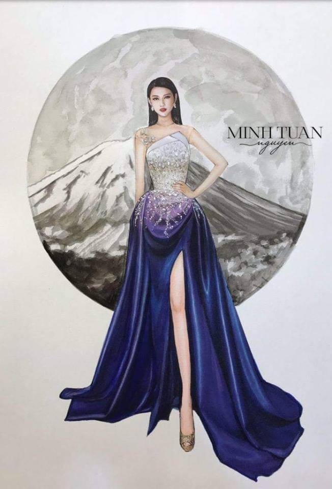 Miss International 2018: Thùy Tiên lộ trang phục dạ hội lộng lẫy - Ảnh 2.