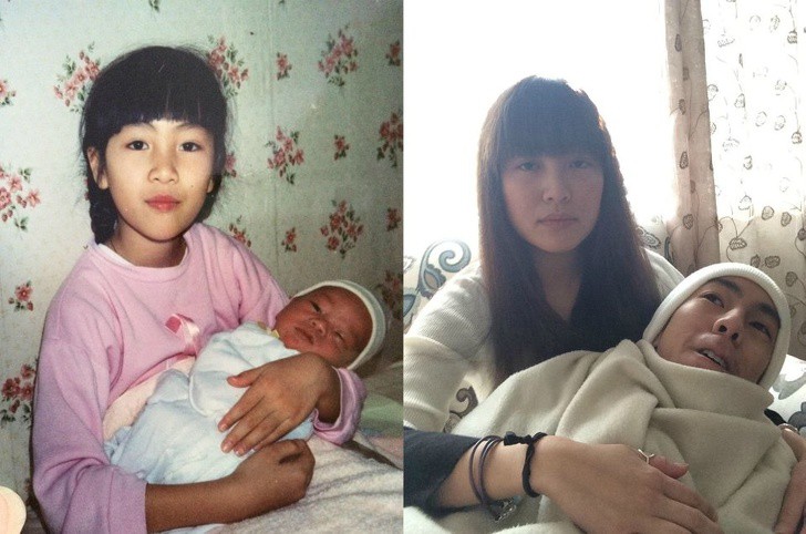 15 tấm hình Ngày ấy - Bây giờ cho thấy nhiều người già đi nhưng độ lầy lội bất biến theo thời gian - Ảnh 2. 15 tấm hình Ngày ấy - Bây giờ cho thấy nhiều người già đi nhưng độ lầy lội bất biến theo thời gian - Ảnh 2.