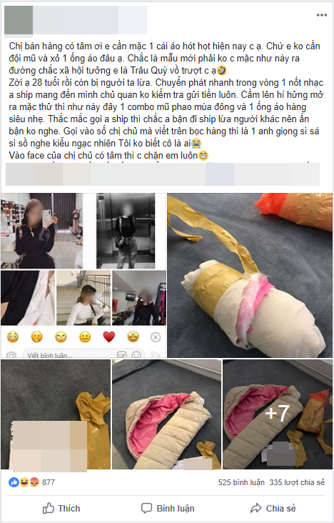 Đặt mua 2 chiếc &aacute;o thun co gi&atilde;n của shop online, b&agrave; mẹ trẻ t&aacute; hỏa nhận nguy&ecirc;n combo... 1 mũ v&agrave; 1 ống tay &aacute;o phao - Ảnh 1.
