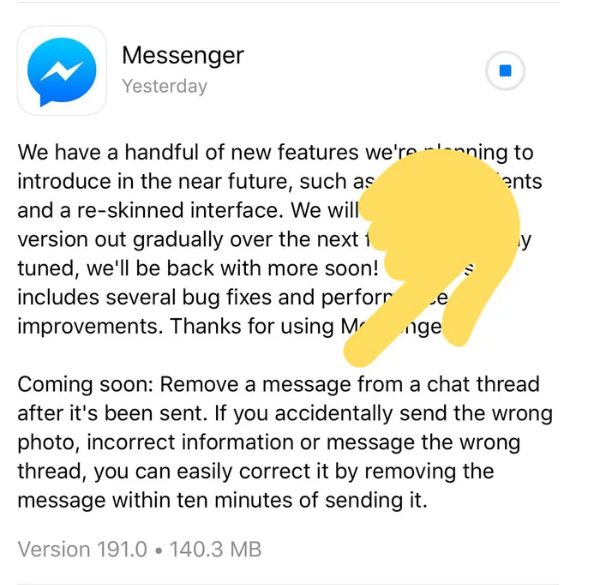 Facebook Messenger sắp cho rút lại tin nhắn đã gửi, tưởng ngon nhưng ai cũng ngán ngẩm vì lý do này - Ảnh 1.