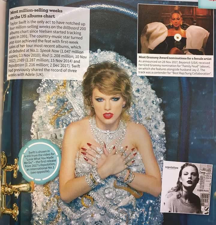 Taylor Swift là nữ nghệ sĩ duy nhất được sách kỷ lục Guinness Thế giới năm 2019 gọi tên nhờ thành tích khủng nào? - Ảnh 1. Taylor Swift là nữ nghệ sĩ duy nhất được sách kỷ lục Guinness Thế giới năm 2019 gọi tên nhờ thành tích khủng nào? - Ảnh 1.