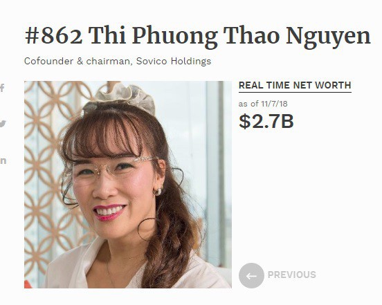 Đón nhận tin vui, nữ tỷ phú đôla đầu tiên của VN có thêm gần trăm tỷ đồng trong vài phút - Ảnh 2.