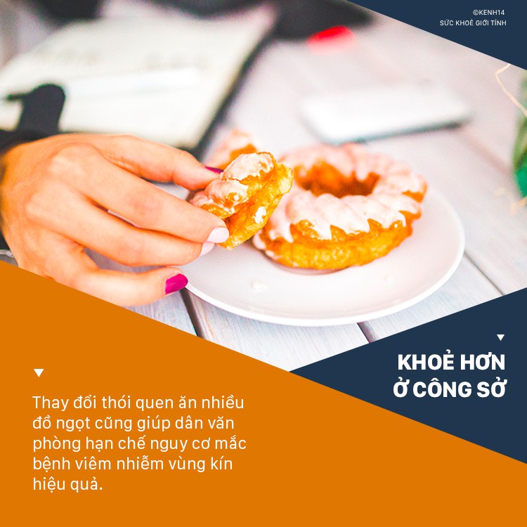 Không muốn bị viêm nhiễm phụ khoa, dân văn phòng nên thực hiện ngay một số thói quen đơn giản này - Ảnh 9. Không muốn bị viêm nhiễm phụ khoa, dân văn phòng nên thực hiện ngay một số thói quen đơn giản này - Ảnh 9.