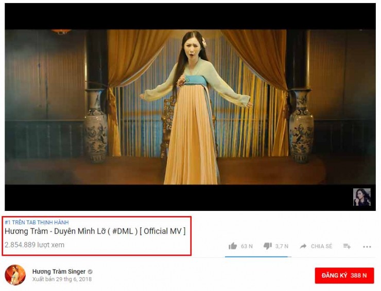Loạt MV Vpop đình đám nhất năm 2018 mất bao lâu để leo lên vị trí No.1 Trending Youtube? - Ảnh 14. Loạt MV Vpop đình đám nhất năm 2018 mất bao lâu để leo lên vị trí No.1 Trending Youtube? - Ảnh 14.