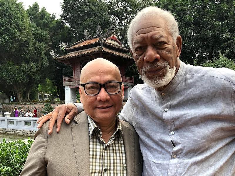 Nam diễn viên Hollywood, Morgan Freeman đến Tây Ninh để ghi hình cho dự án truyền hình - Ảnh 1. Nam diễn viên Hollywood, Morgan Freeman đến Tây Ninh để ghi hình cho dự án truyền hình - Ảnh 1.