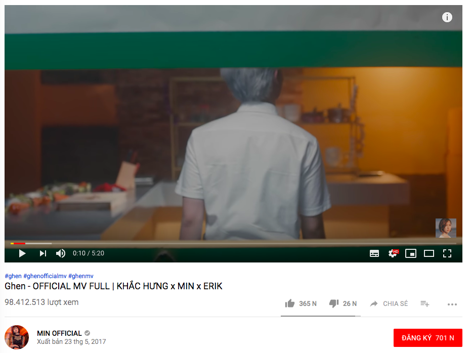 Điểm lại loạt MV Vpop chuẩn bị cán mốc trăm triệu view trong năm 2019, vị trí đầu tiên ít ai ngờ tới - Ảnh 4. Điểm lại loạt MV Vpop chuẩn bị cán mốc trăm triệu view trong năm 2019, vị trí đầu tiên ít ai ngờ tới - Ảnh 4.