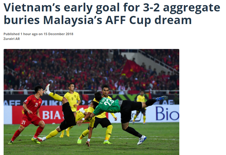 Báo Malaysia và quốc tế nói gì khi tuyển Việt Nam vô địch AFF Cup 2018? - Ảnh 5. Báo Malaysia và quốc tế nói gì khi tuyển Việt Nam vô địch AFF Cup 2018? - Ảnh 5.