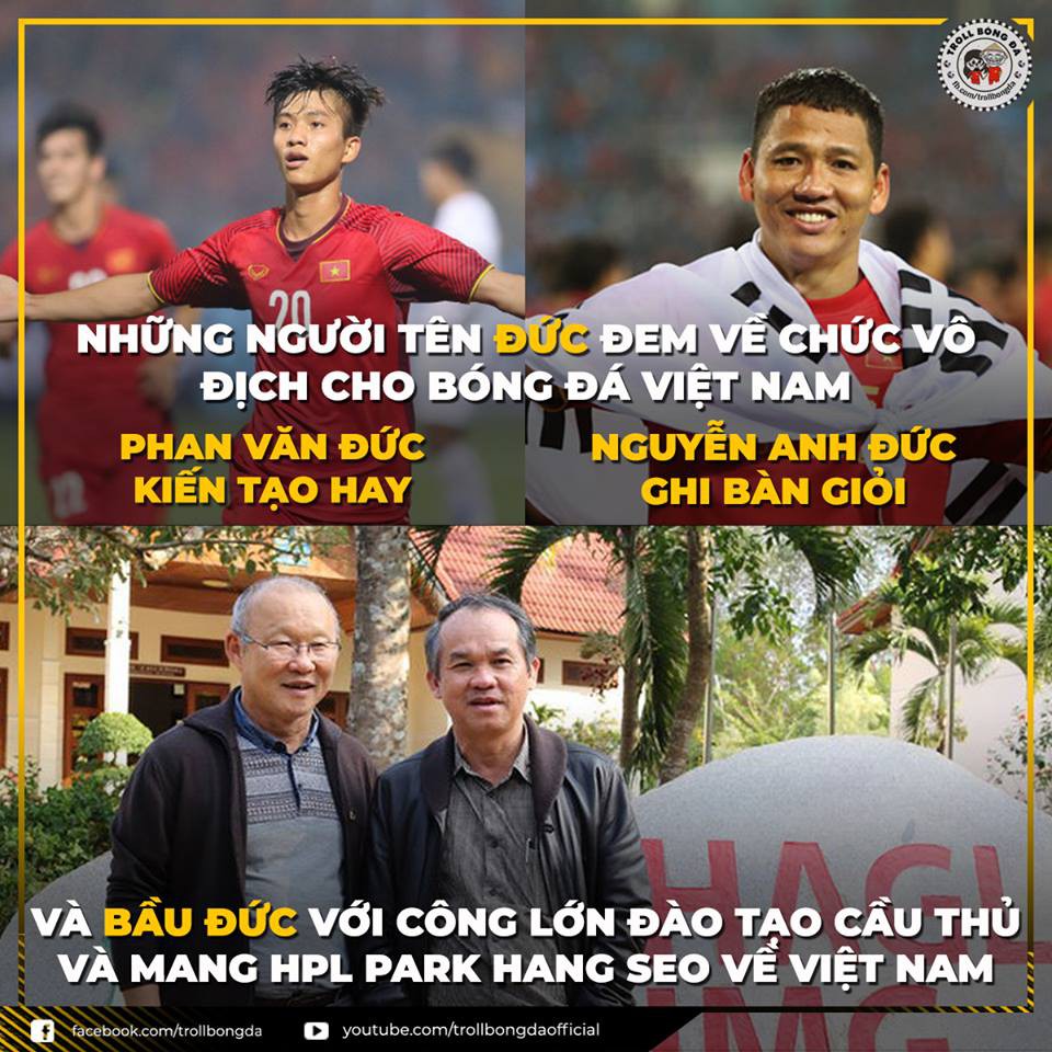 Cộng đồng mạng tri ân công lao to lớn của bầu Đức trong chức vô địch AFF Cup 2018 - Ảnh 2. Cộng đồng mạng tri ân công lao to lớn của bầu Đức trong chức vô địch AFF Cup 2018 - Ảnh 2.