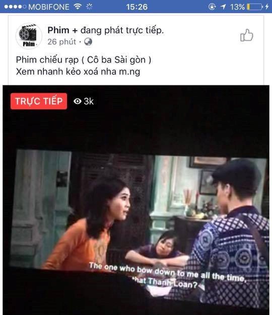 Sau Cô Ba Sài Gòn, đến lượt Gái Già Lắm Chiêu 2 bị livestream bất hợp pháp hơn 1 tiếng đồng hồ rồi chiếu lên mạng - Ảnh 2.
