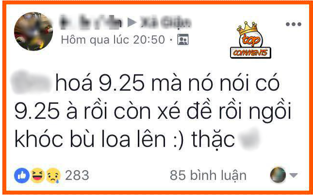 Điều ức chế nhất mỗi mùa thi: Có những đứa được 9.25, 9.75 cũng khóc bù lu bù loa, xé đề thi - Ảnh 1.