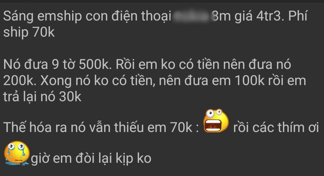 Bài Toán khiến dân mạng rối não: Khách nhận hàng liệu có đưa thiếu 70 nghìn cho shipper? - Ảnh 1.