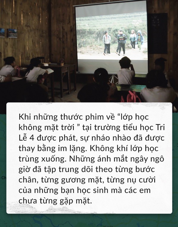 Xúc động với “lớp học không mặt trời” được tái hiện tại một ngôi trường khang trang giữa lòng thành phố - Ảnh 4.