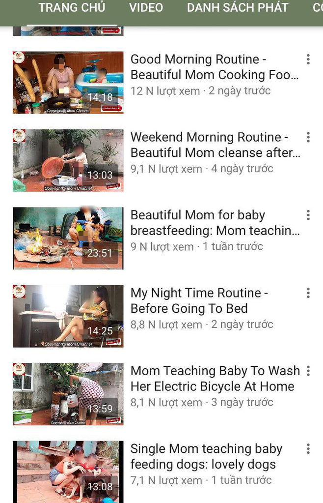 Xuất hiện nhiều phụ nữ lợi dụng việc chăm con nhỏ để quay clip phản cảm đăng Youtube câu view - Ảnh 3.