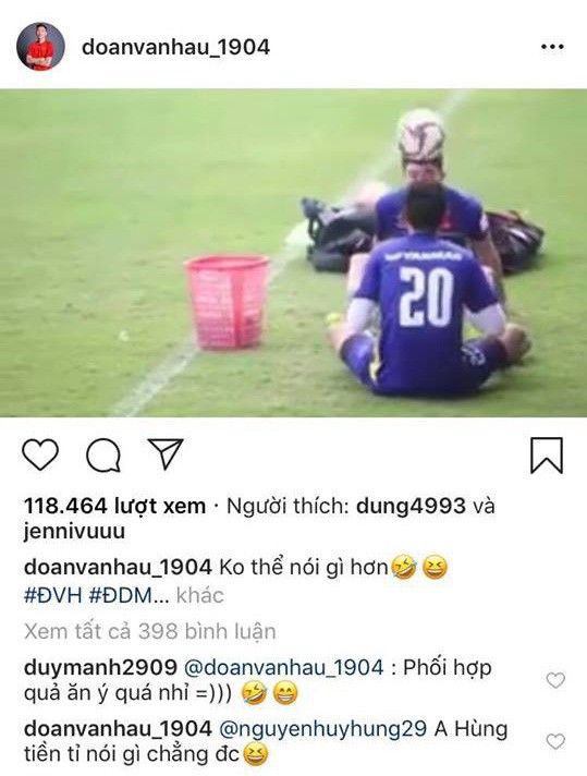 Huy H&ugrave;ng được Văn Hậu đặt cho nickname mới bao chanh sả - H&ugrave;ng tiền tỉ - Ảnh 3.
