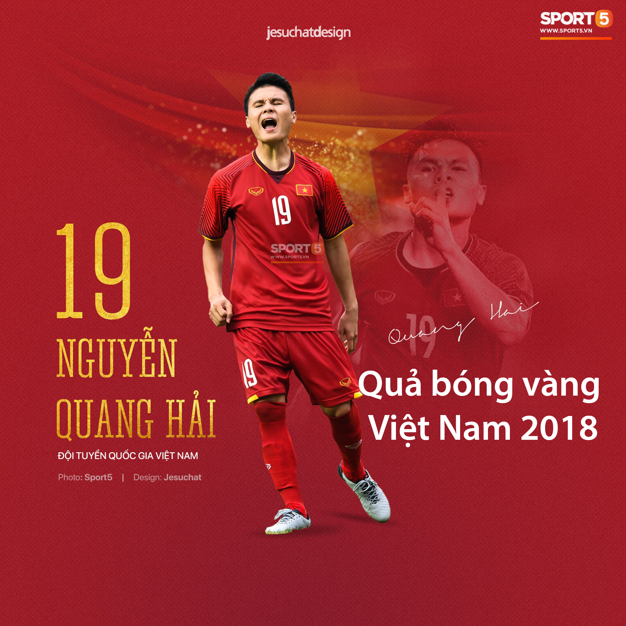 CHÍNH THỨC: Quang Hải giành quả bóng vàng Việt Nam 2018 ở tuổi 21 - Ảnh 2. CHÍNH THỨC: Quang Hải giành quả bóng vàng Việt Nam 2018 ở tuổi 21 - Ảnh 2.