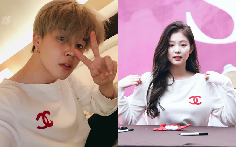 Vô tình mặc áo đôi với nhau, sẽ có khối người nghi Jennie (Black Pink) và Jimin (BTS) hẹn hò - Ảnh 4. Vô tình mặc áo đôi với nhau, sẽ có khối người nghi Jennie (Black Pink) và Jimin (BTS) hẹn hò - Ảnh 4.