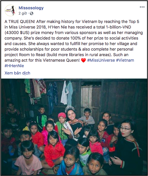 H&rsquo;Hen Ni&ecirc; hạnh ph&uacute;c khoe m&oacute;n qu&agrave; nhận được sau Miss Universe: Lượng follow cao gấp 4 lần, quỹ từ thiện x&acirc;y thư viện tăng đột biến - Ảnh 4.