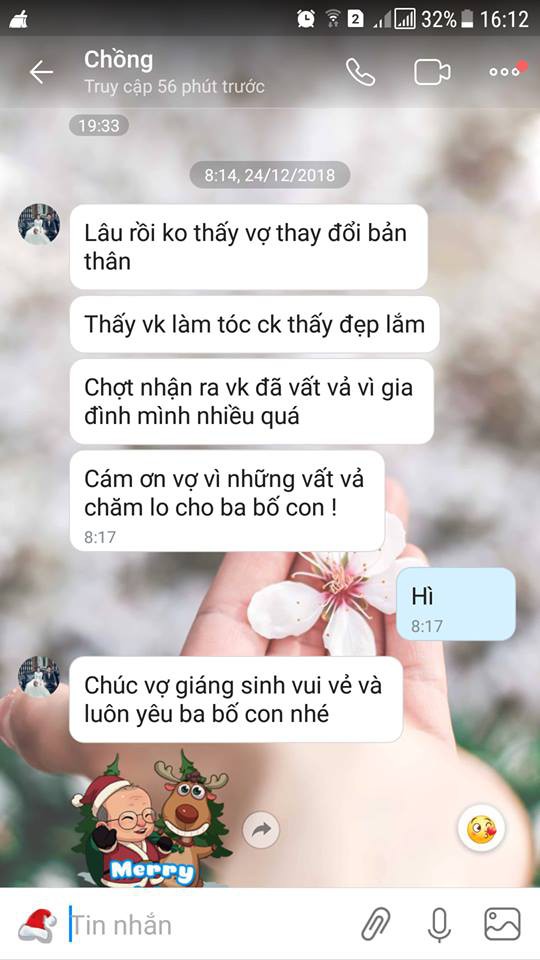 Chồng bế con 2,5 th&aacute;ng sang h&agrave;ng x&oacute;m ti trực để vợ đi l&agrave;m t&oacute;c c&ugrave;ng lời nhắn khiến vợ tr&agrave;o nước mắt: Em đ&atilde; vất vả v&igrave; gia đ&igrave;nh m&igrave;nh nhiều qu&aacute;! - Ảnh 2.