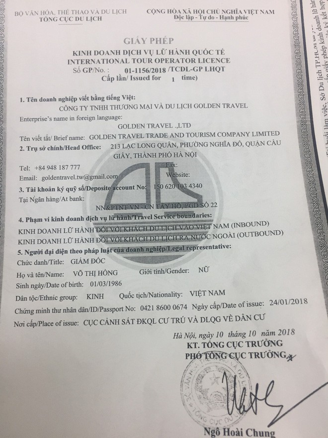 Hai công ty nghi đưa 152 khách Việt đi Đài Loan: 1 công ty mới được cấp phép, 1 công ty đã ngừng hoạt động - Ảnh 4.