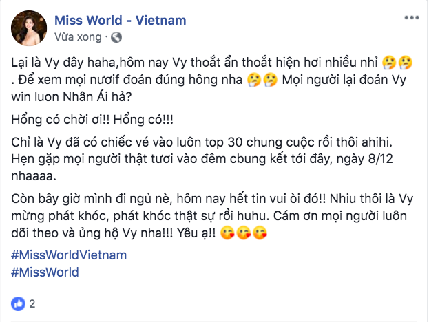 Tin vui từ Miss World: Tiểu Vy lọt Top 5 dự án nhân ái, chắc chắn một suất vào Top 30 trong đêm chung kết - Ảnh 3.