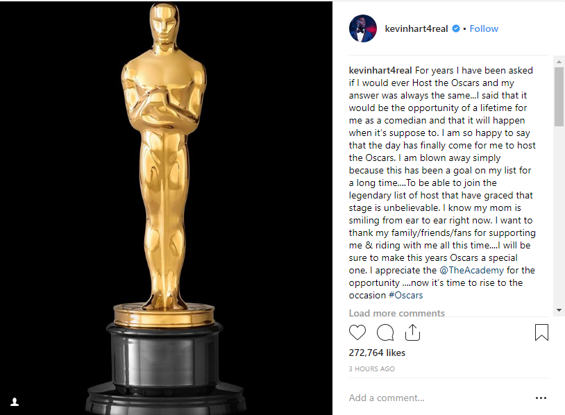 Đã tìm ra MC cho Oscar 2019, hứa hẹn sẽ cho khán giả cười nứt bụng - Ảnh 1.