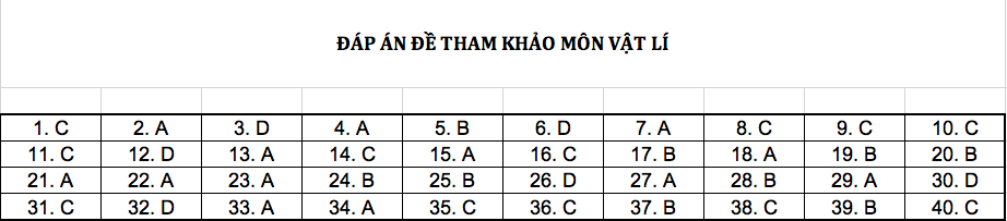Đ&aacute;p &aacute;n chi tiết tất cả c&aacute;c m&ocirc;n đề thi mẫu THPT Quốc gia năm 2019 - Ảnh 3.