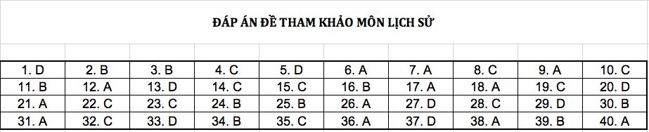 Đ&aacute;p &aacute;n chi tiết tất cả c&aacute;c m&ocirc;n đề thi mẫu THPT Quốc gia năm 2019 - Ảnh 6.