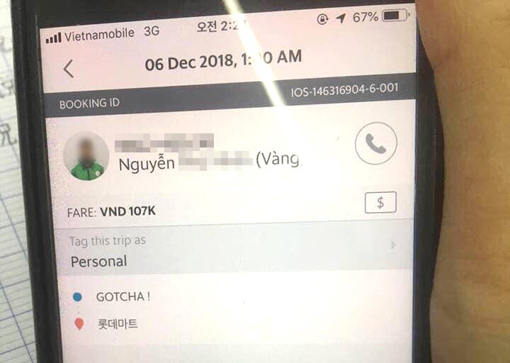 Tài xế GrabBike tắt máy sau khi nhận nhầm 2 triệu đồng của du khách Hàn Quốc, Grab lên tiếng xin lỗi - Ảnh 4. Tài xế GrabBike tắt máy sau khi nhận nhầm 2 triệu đồng của du khách Hàn Quốc, Grab lên tiếng xin lỗi - Ảnh 4.