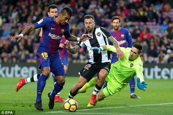 Messi - Suarez chào mừng Coutinho bằng màn “hạ sát” Levante - Ảnh 6.