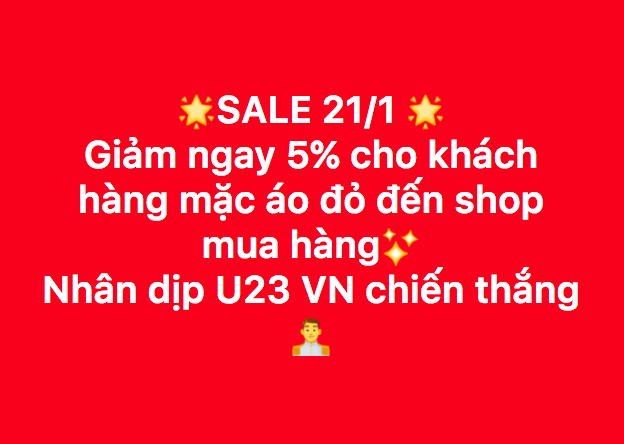 Sale 23%, sale cho khách trùng tên với cầu thủ - đây là cách hàng loạt shop, quán cafe ăn mừng chiến thắng của U23 - Ảnh 7.