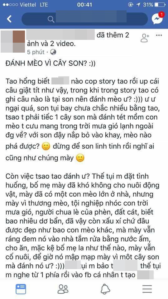 Phẫn nộ clip cô gái trẻ vừa bóp cổ, vừa dùng điện thoại đánh gãy răng chú mèo con nghi chỉ vì một cây son  - Ảnh 3.