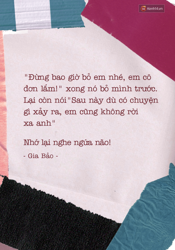 Người yêu cũ đã từng hứa điều gì với bạn nhưng chưa làm được? - Ảnh 9.