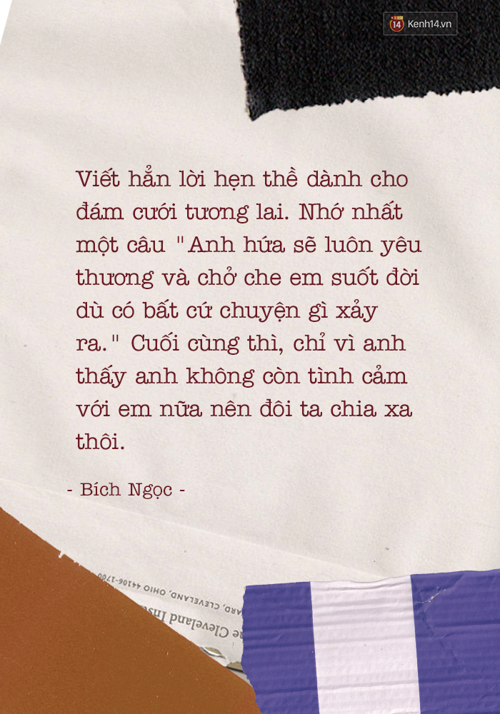 Người yêu cũ đã từng hứa điều gì với bạn nhưng chưa làm được? - Ảnh 11.