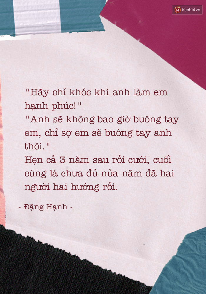 Người yêu cũ đã từng hứa điều gì với bạn nhưng chưa làm được? - Ảnh 15.