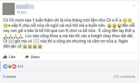 Vợ than trời khi chồng nửa th&aacute;ng mới tắm một lần, con g&aacute;i kh&ocirc;ng d&aacute;m chơi c&ugrave;ng v&igrave; qu&aacute; h&ocirc;i - Ảnh 1.